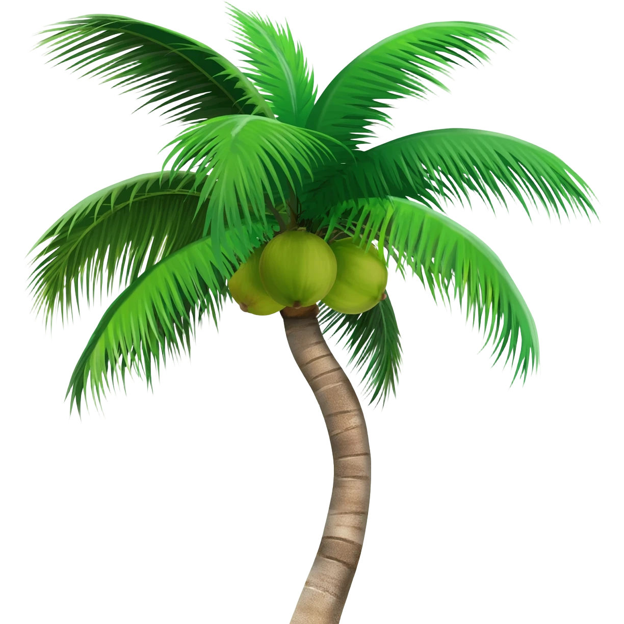 A coconut Tree animation Style emoji