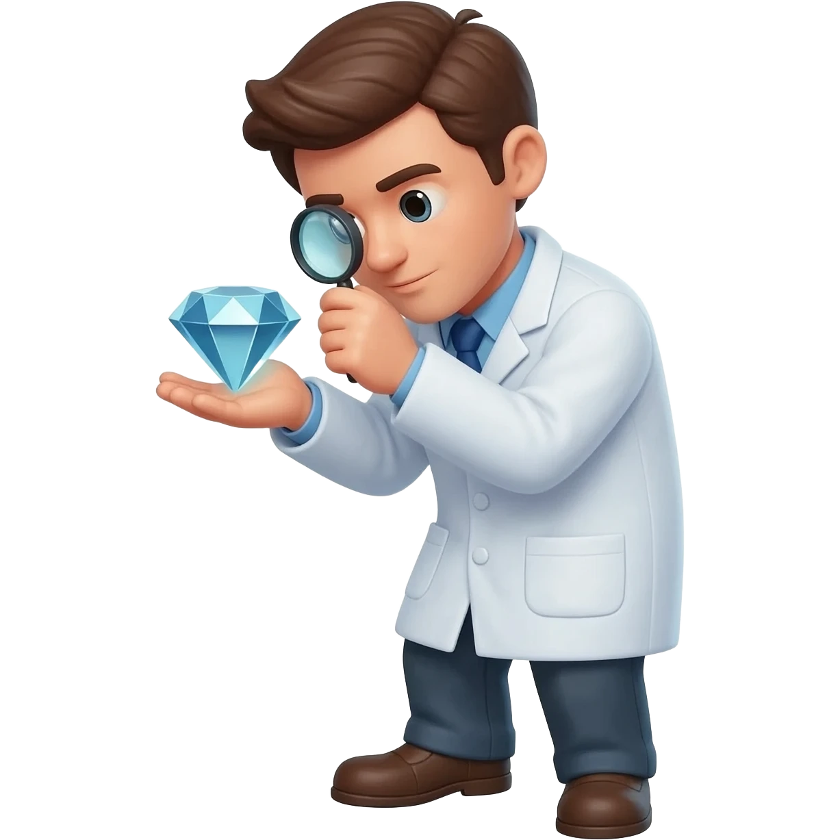 gemologist using a loupe emoji