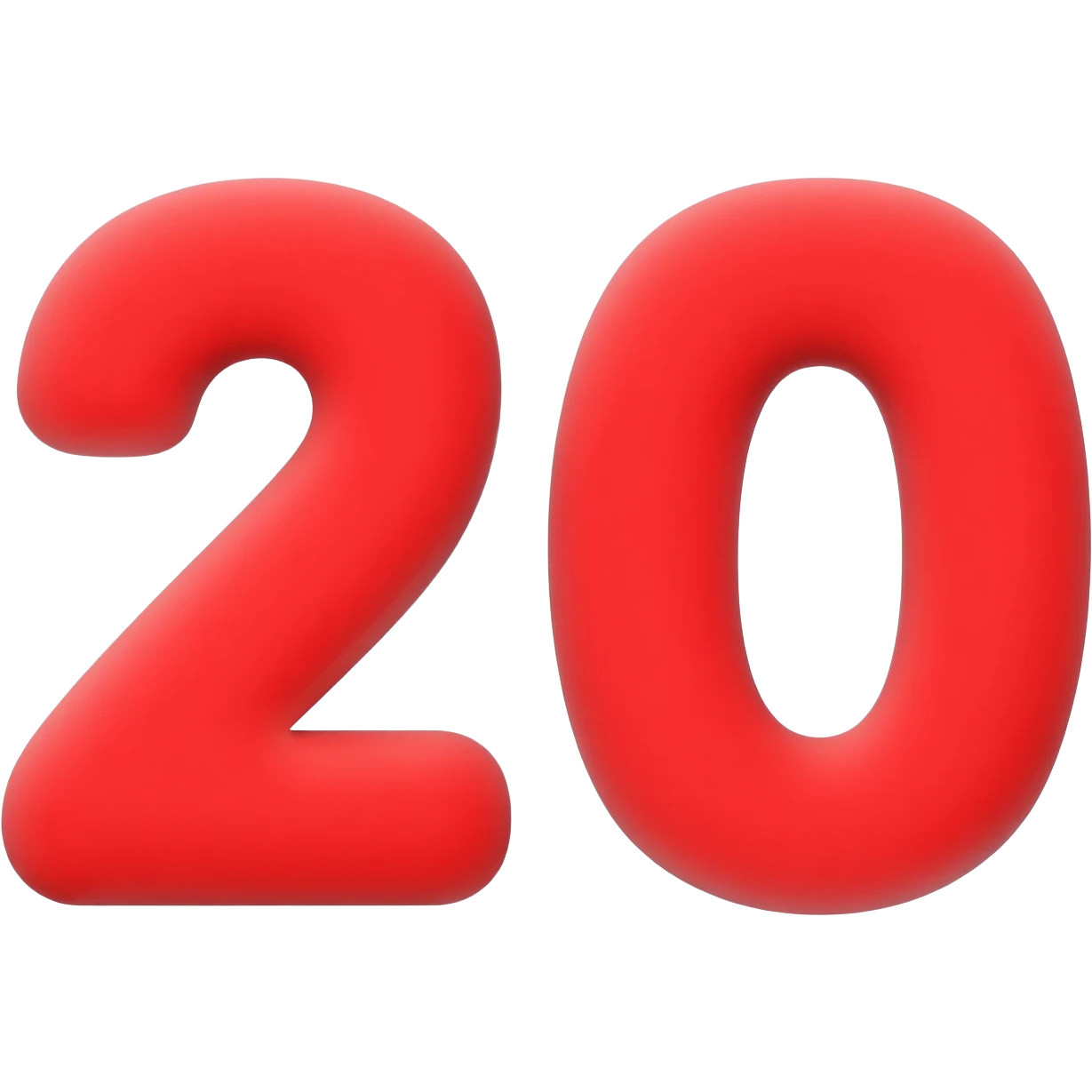 red 20 emoji