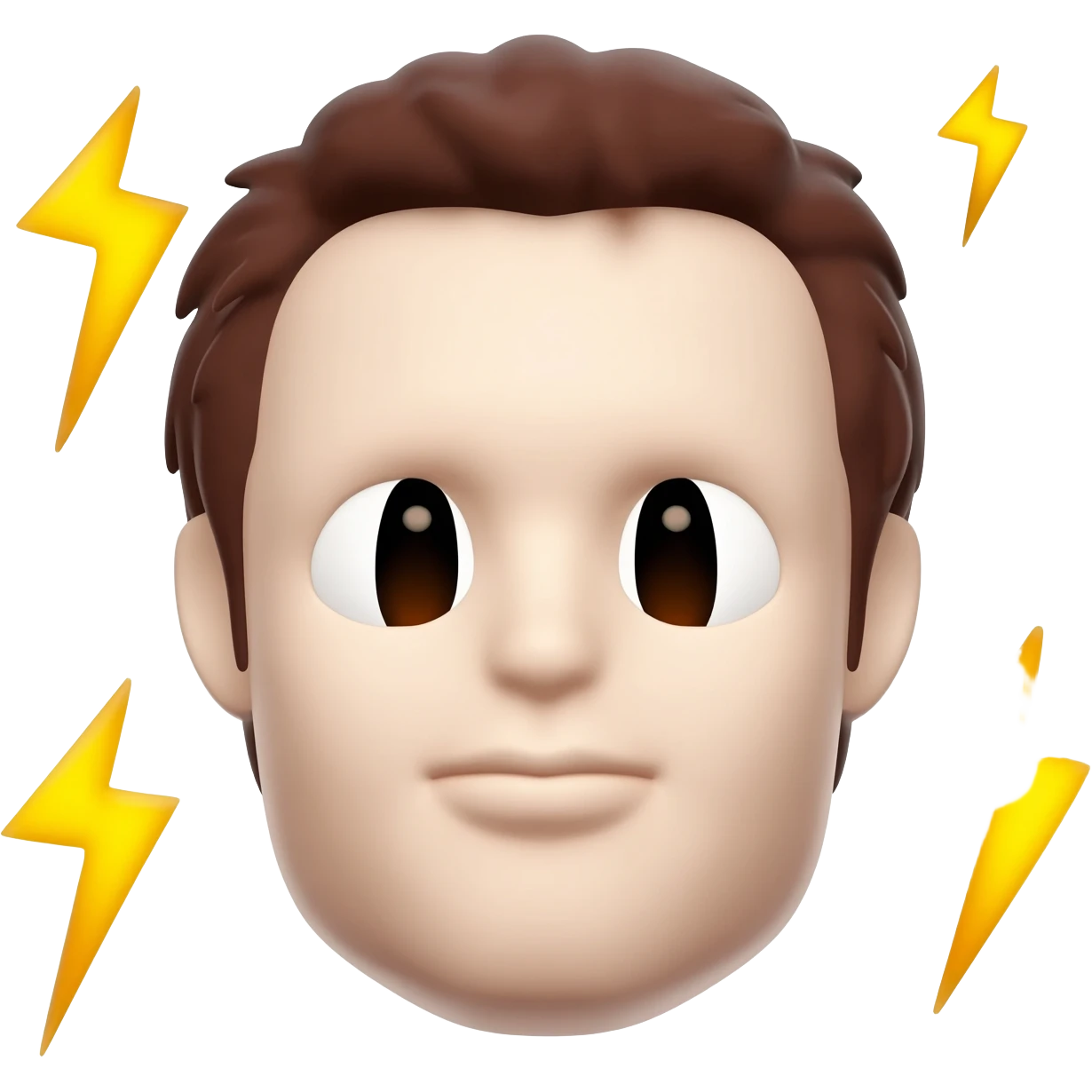 これの顔の周りにも雷付けて emoji
