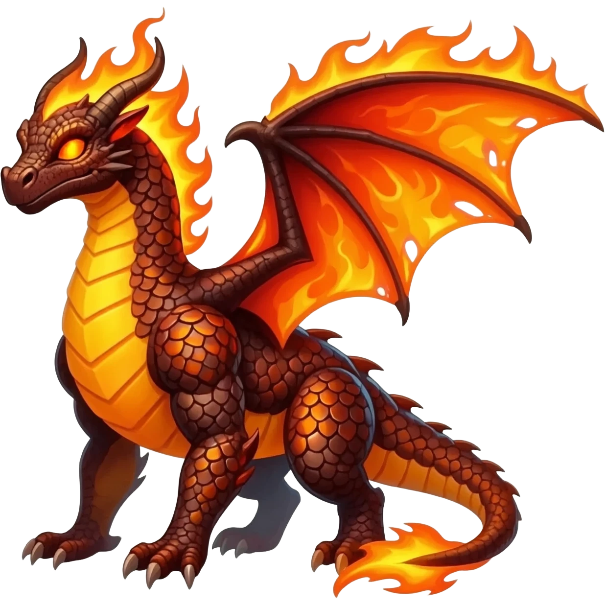 Fire dragon emoji