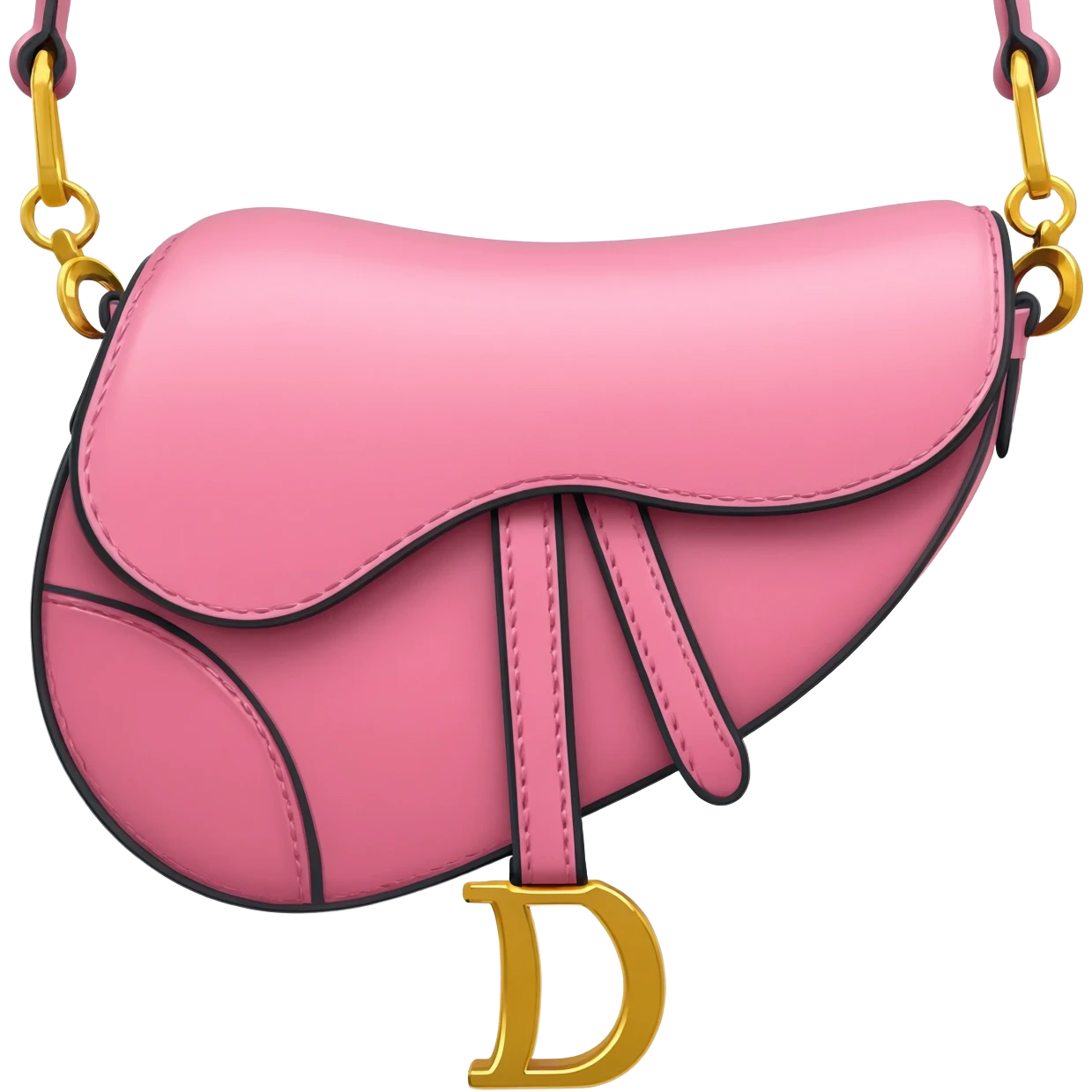 dior pink saddle bag emoji