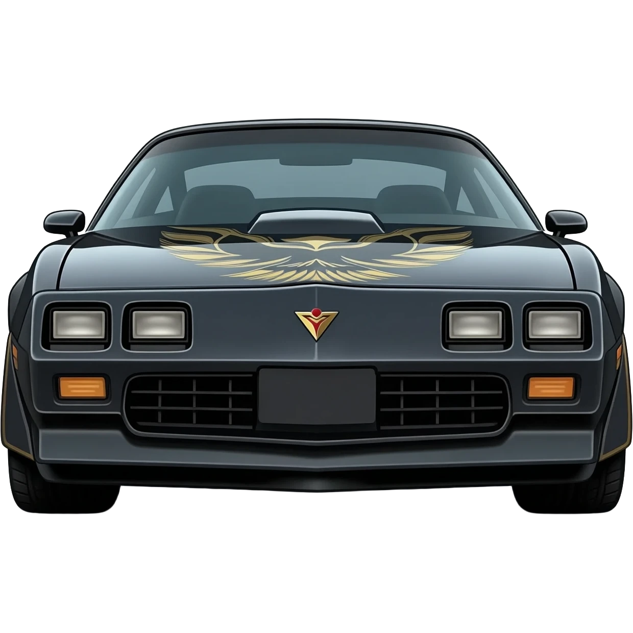 KITT the black Trans Am from the Knight Rider TV show emoji | AI Emoji ...