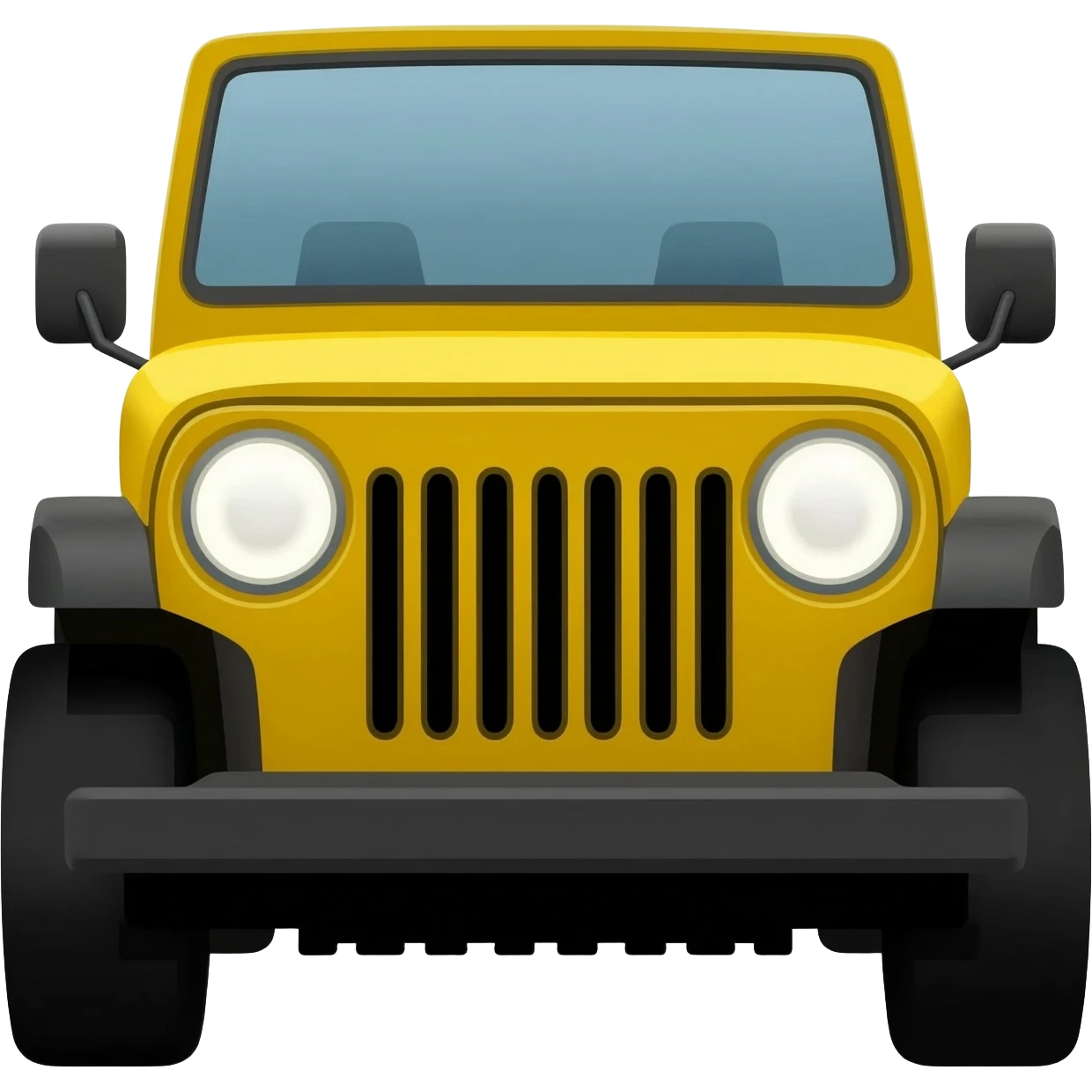 Yellow jeep emoji