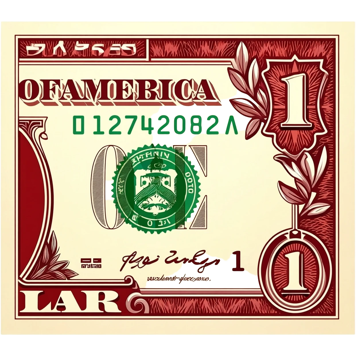 red dollar emoji