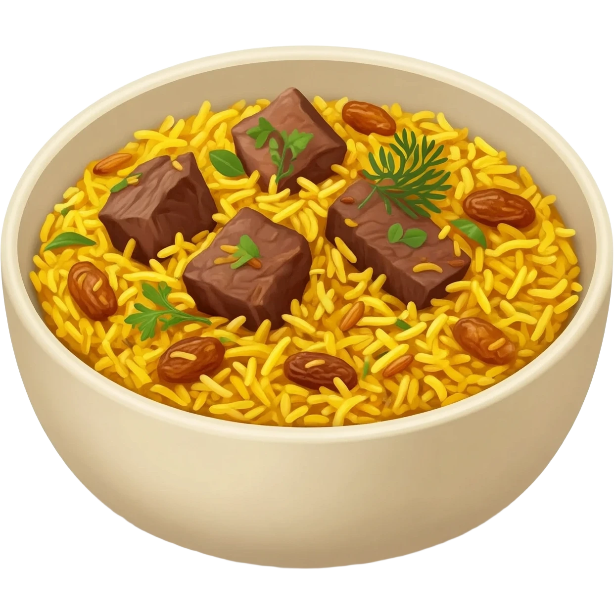 Mutton biryani emoji