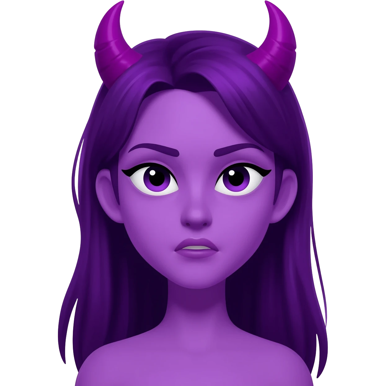 紫の女性の悪魔👿 emoji