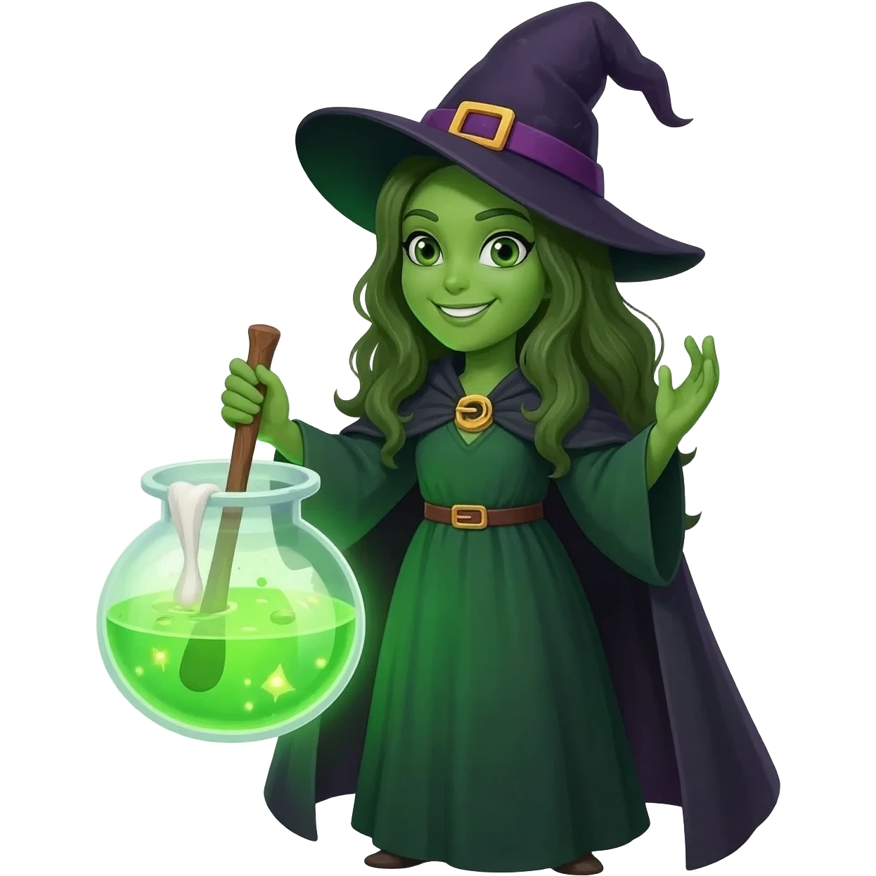 green witch cooking potion emoji