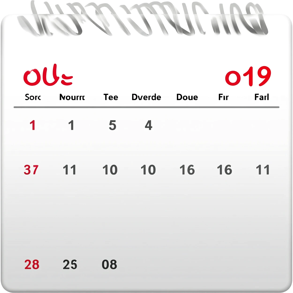 calendario emoji