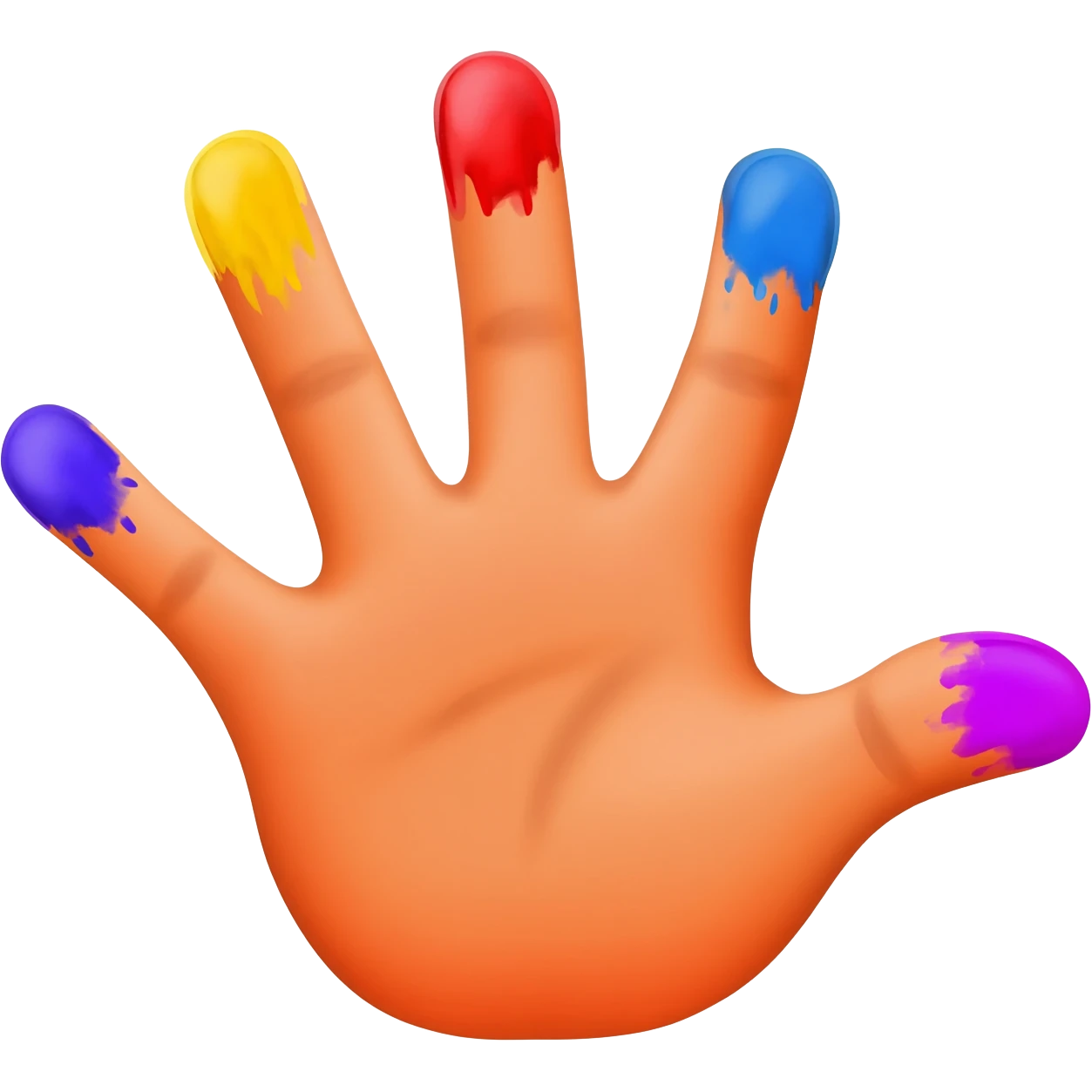 Finger painter emoji