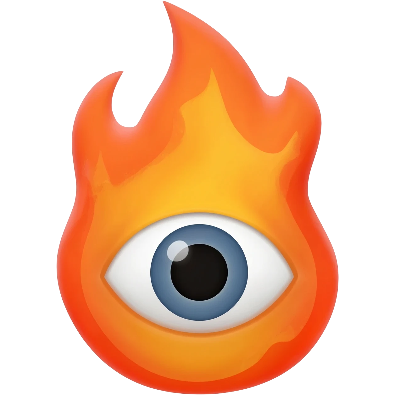fire eye emoji