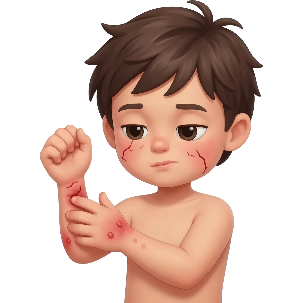 itching child emoji