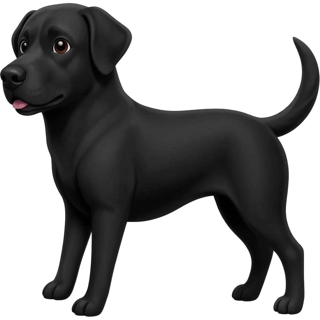 Black dog emoji