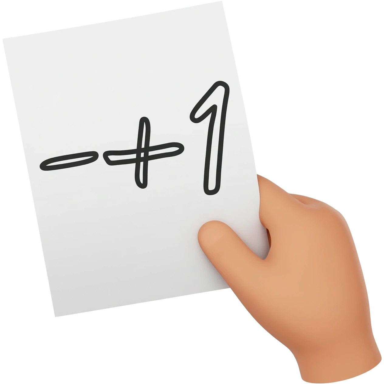 +1 write emoji