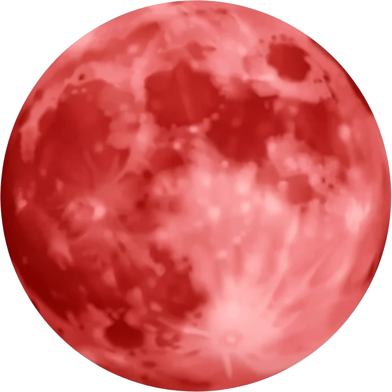 Red moon emoji