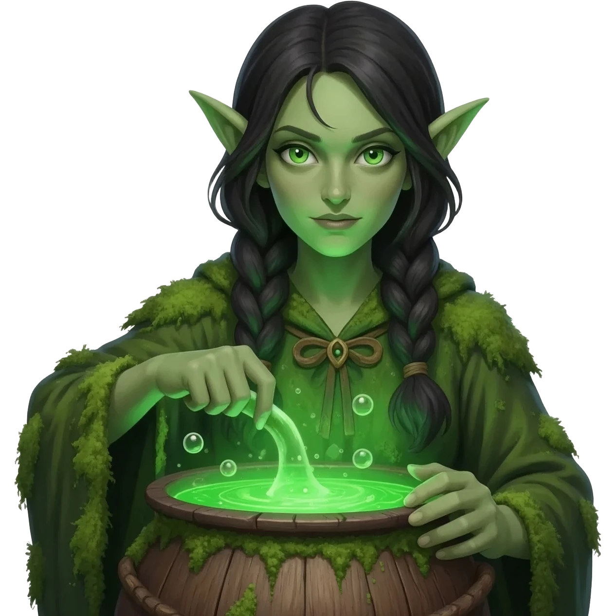 green witch cooking potion emoji