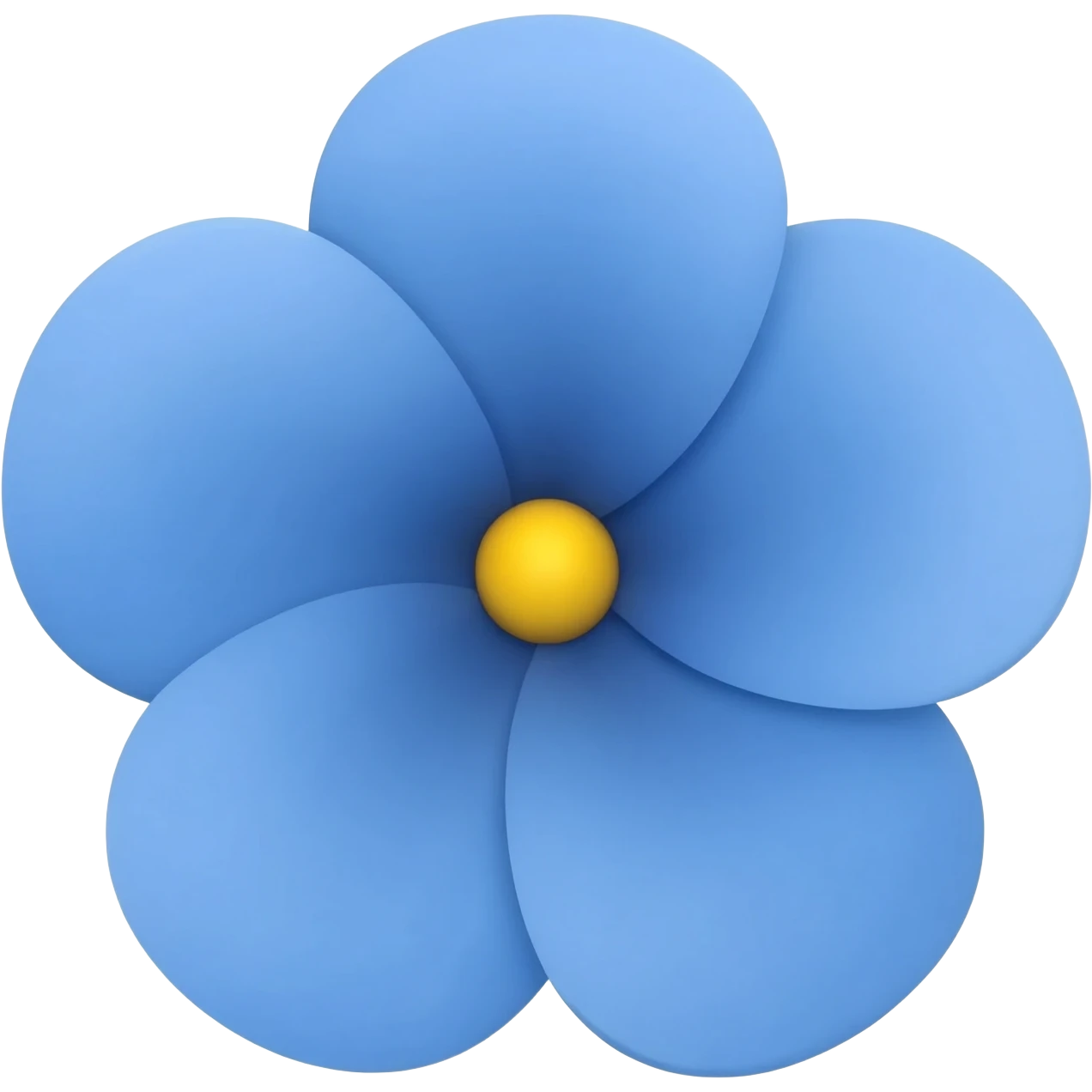 Blue flower emoji
