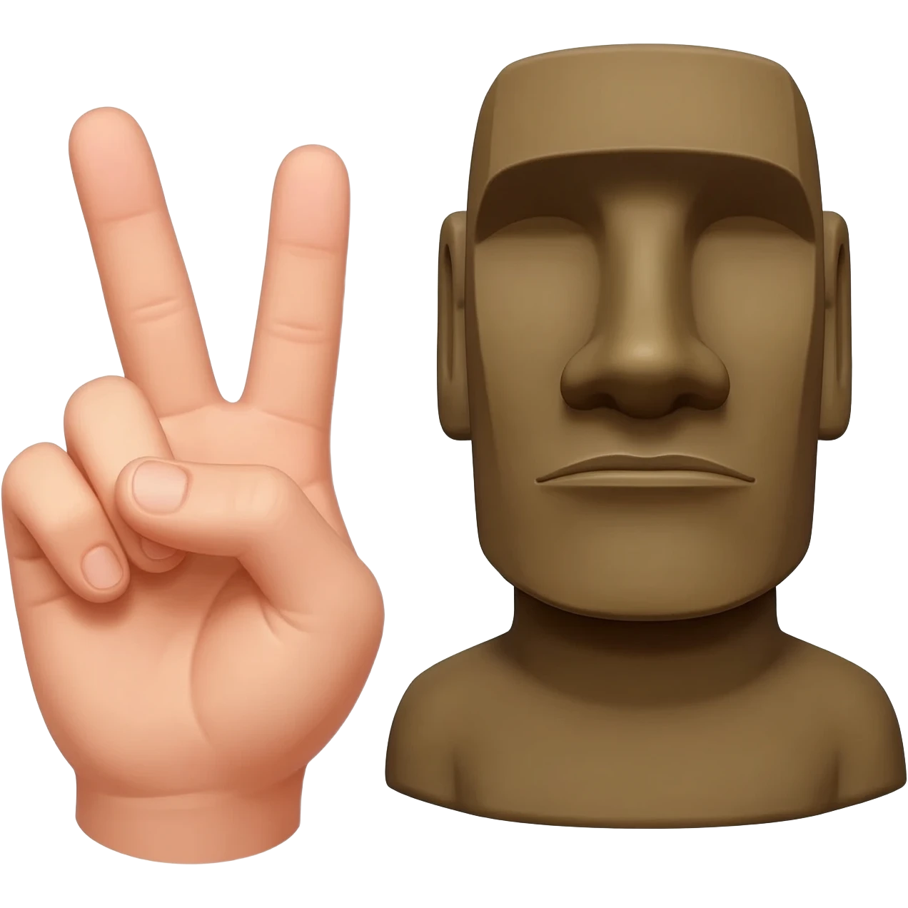 ✌️🗿 emoji