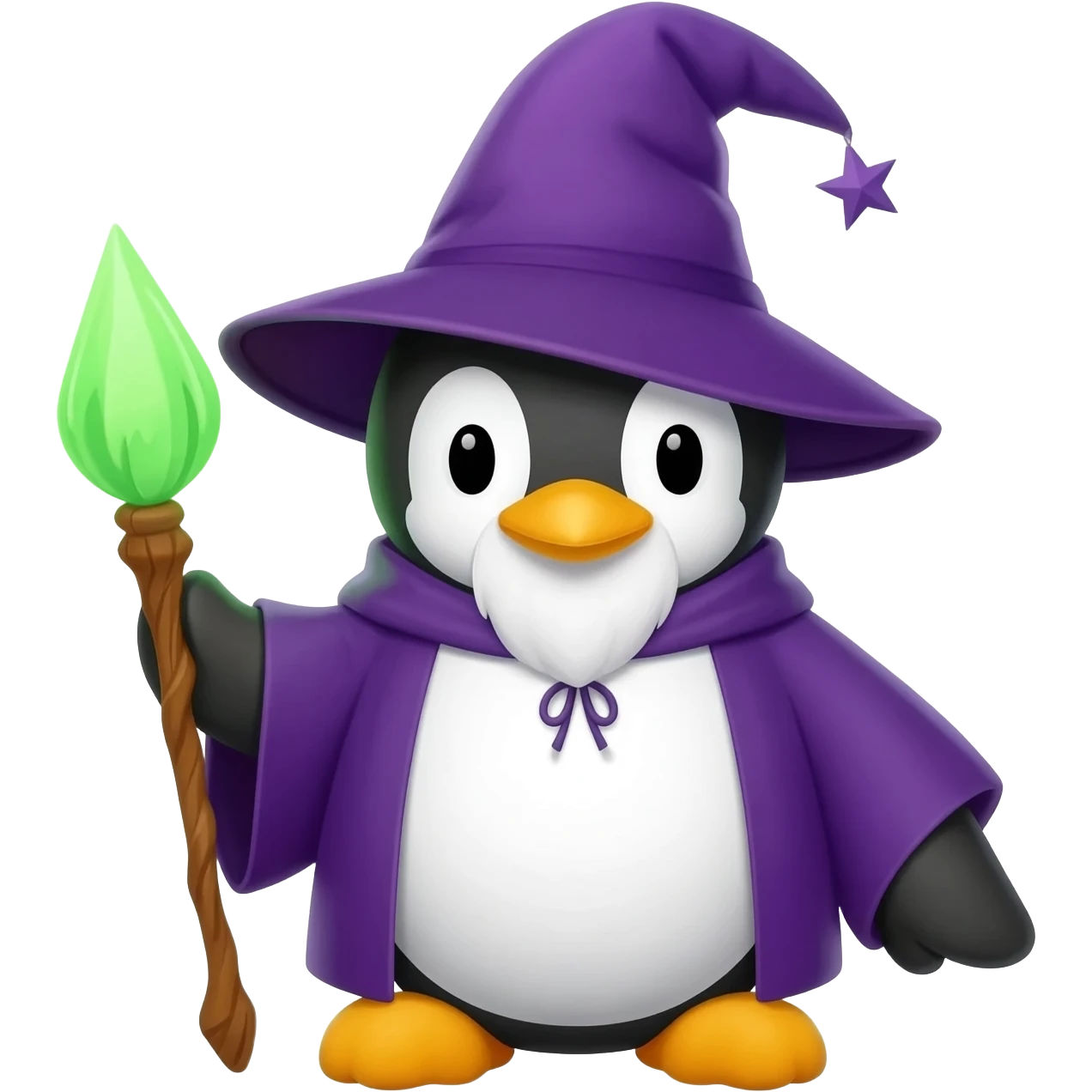 Penguin Wizard emoji