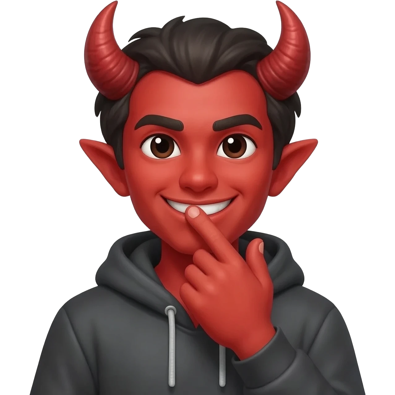 😈🤫 emoji