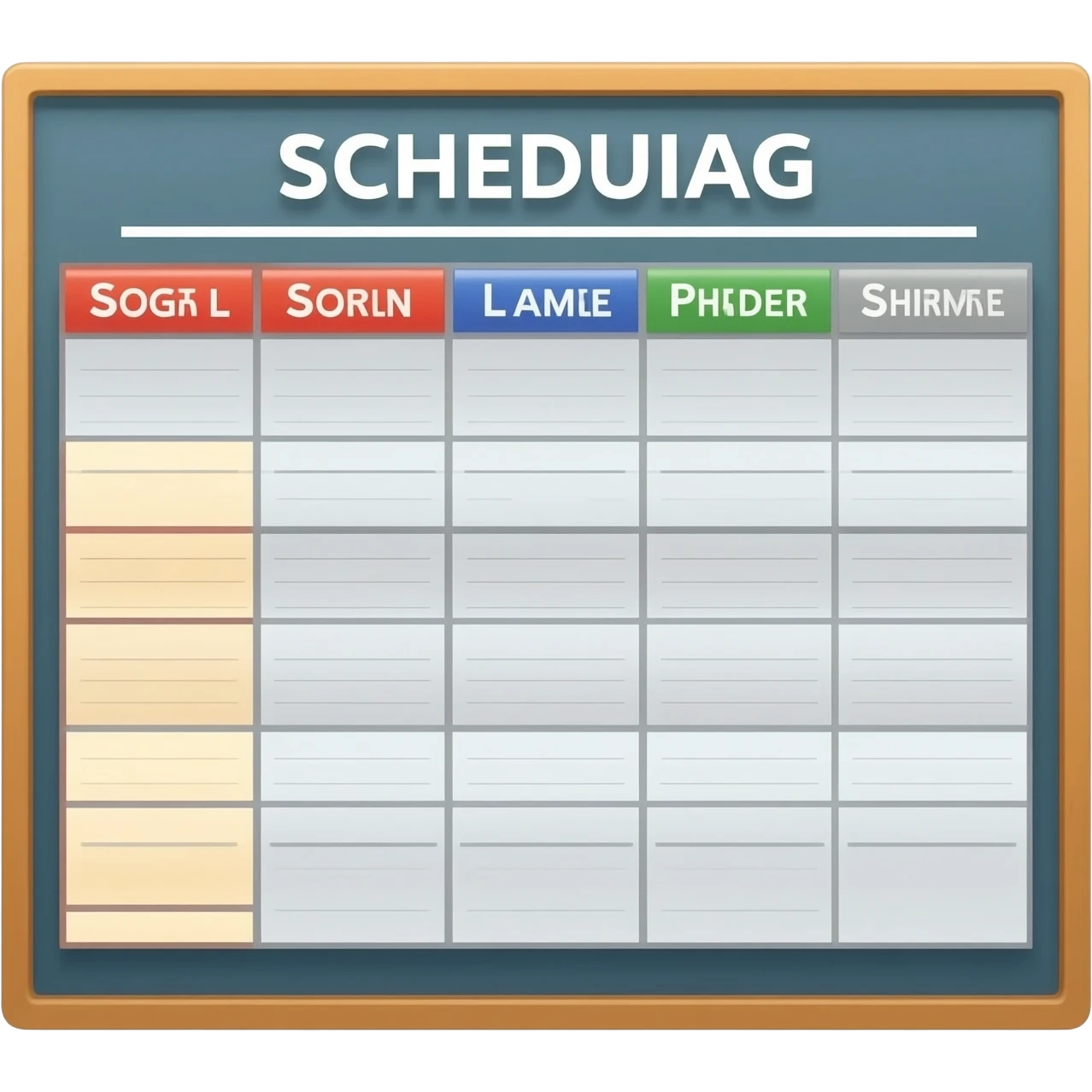 admin scedule emoji