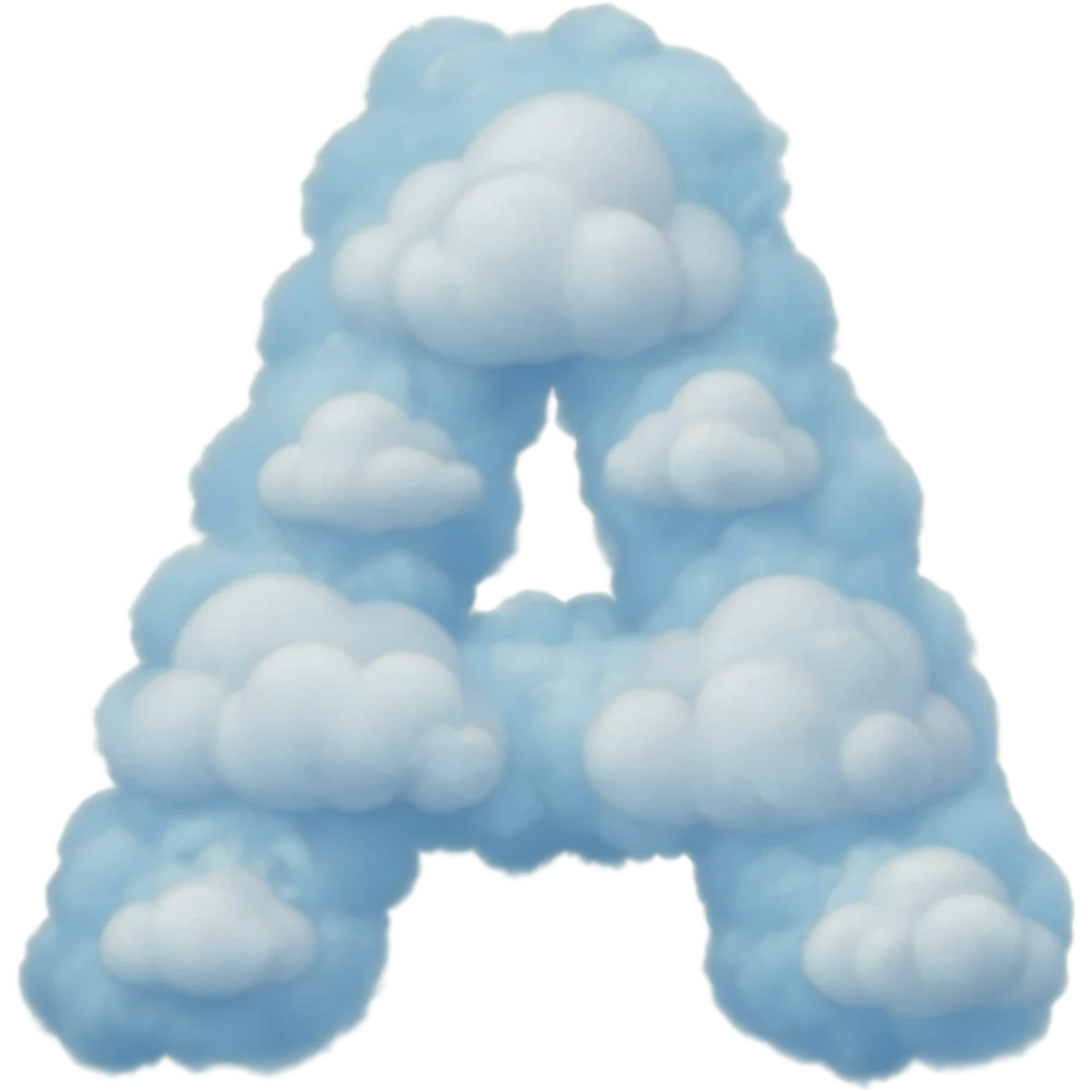A with clouds emoji