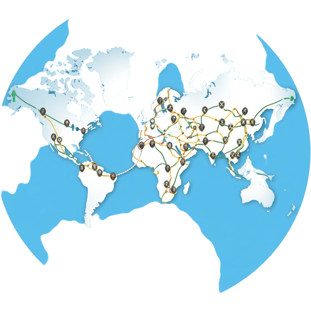 travel map emoji