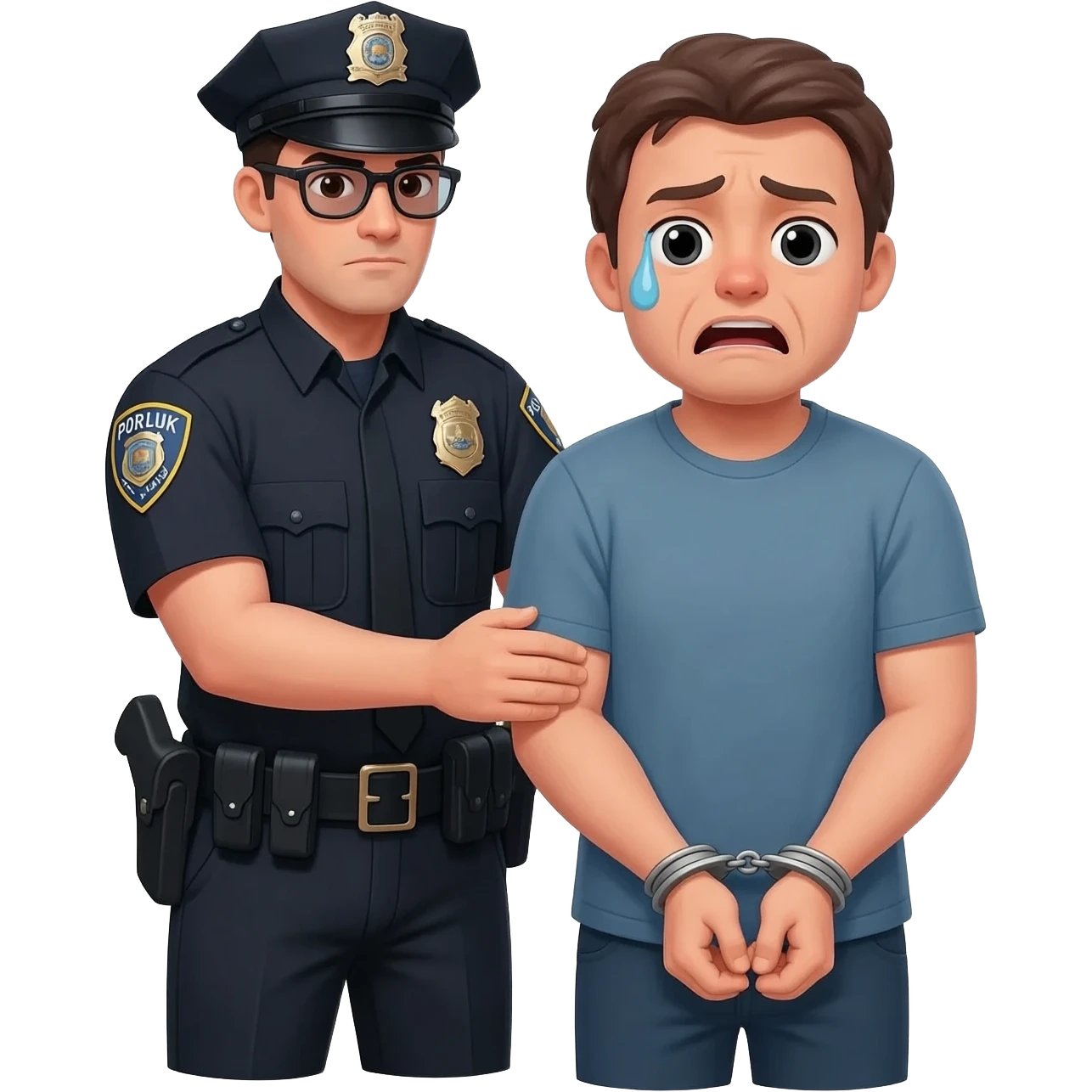 man getting arrested emoji