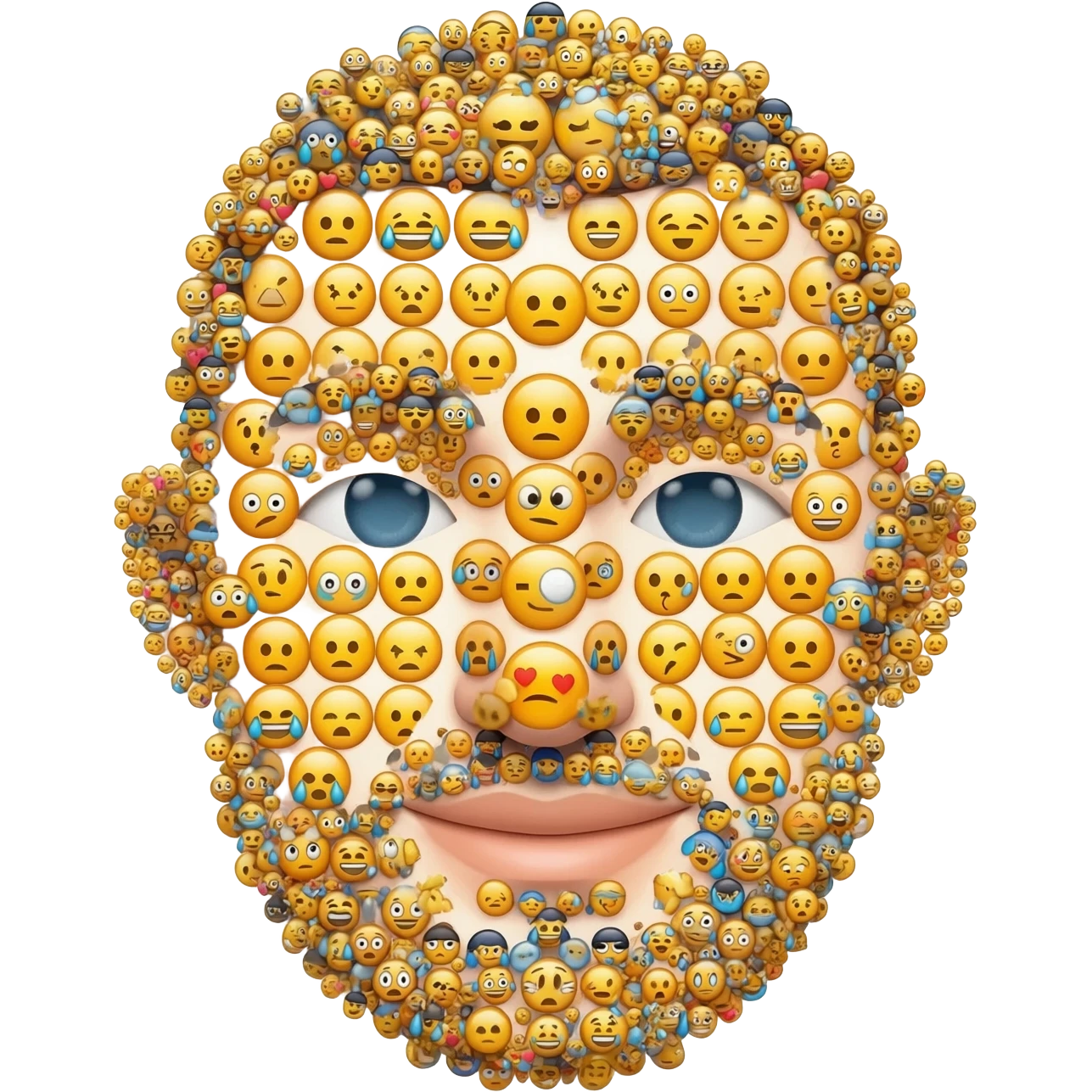 Make a man out of emojis emoji