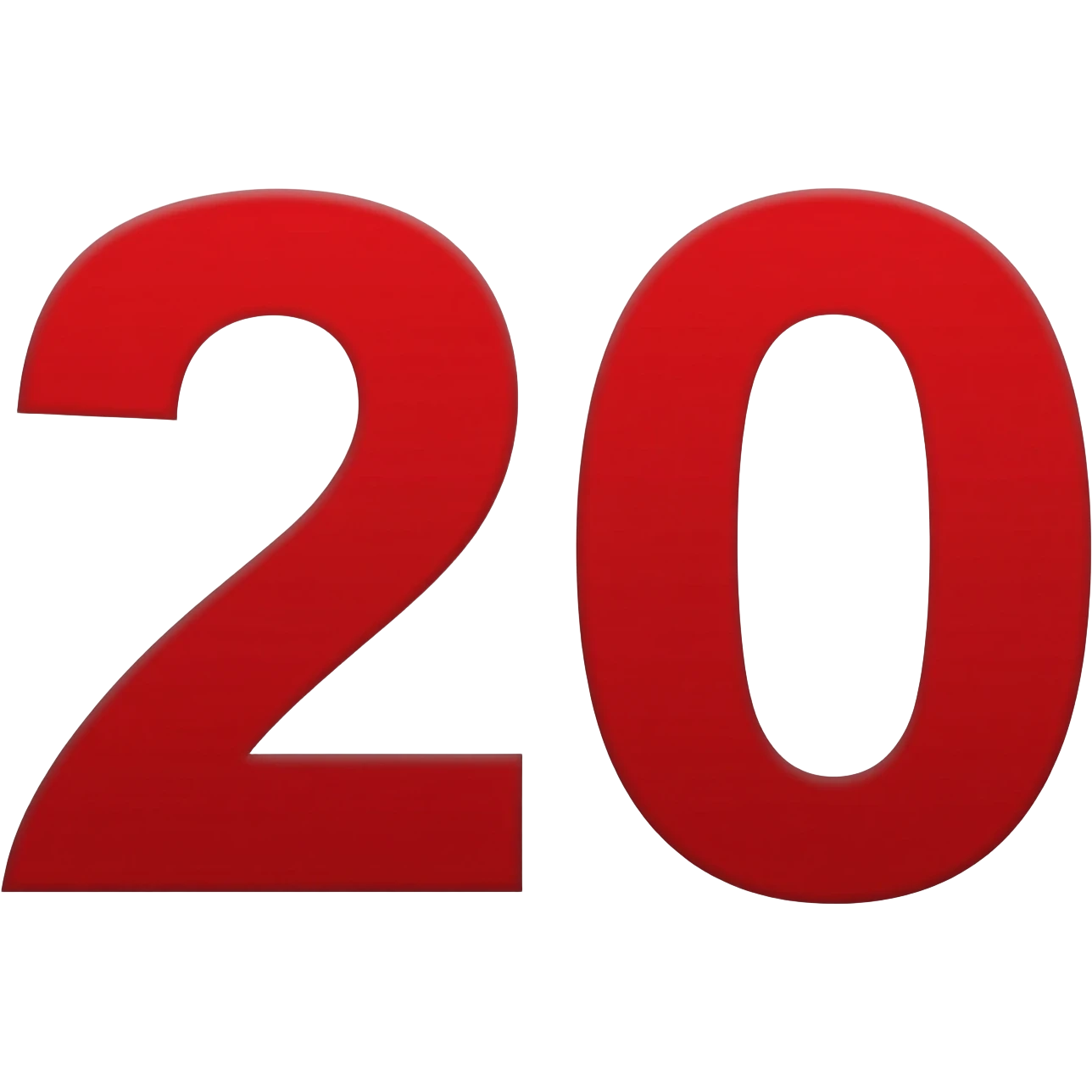 red 20 emoji