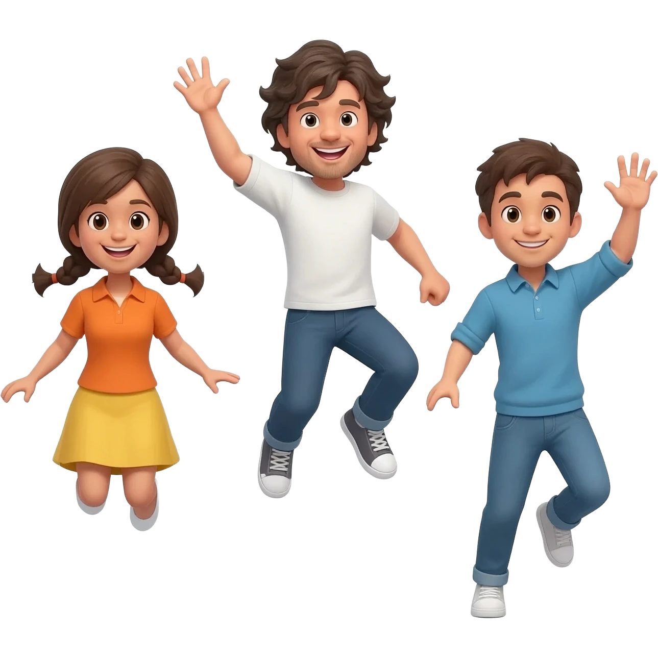 Jumping emojis emoji