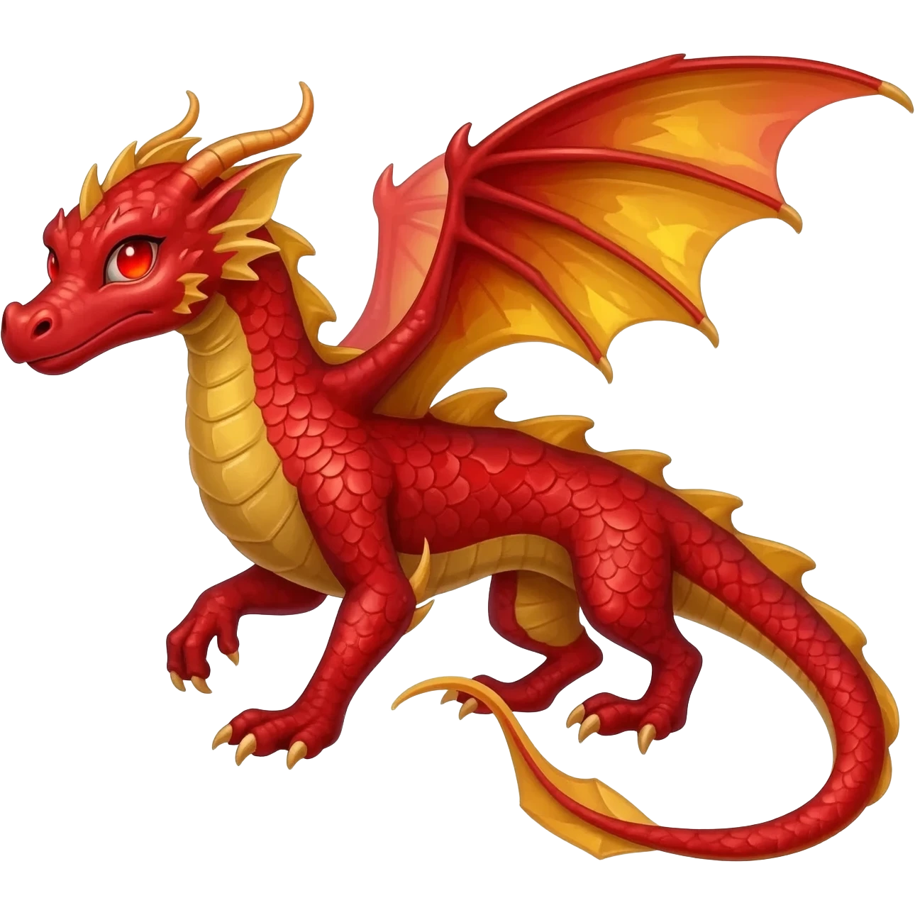 red gold dragon emoji