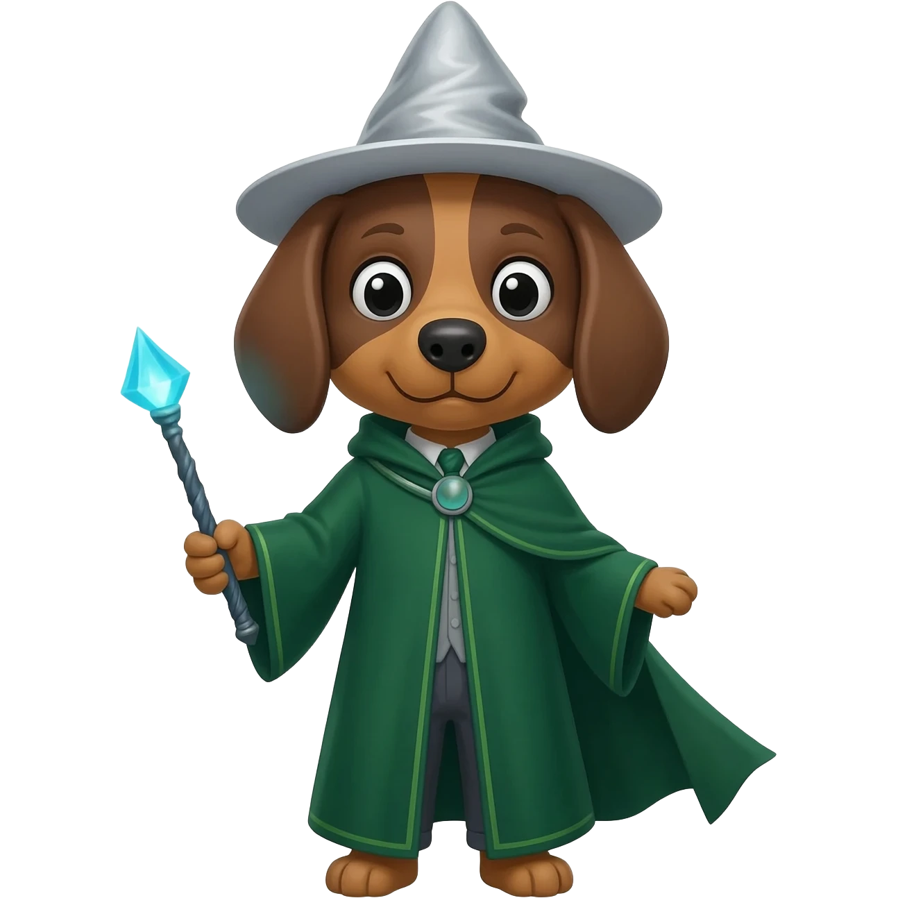 Dog wizard emoji