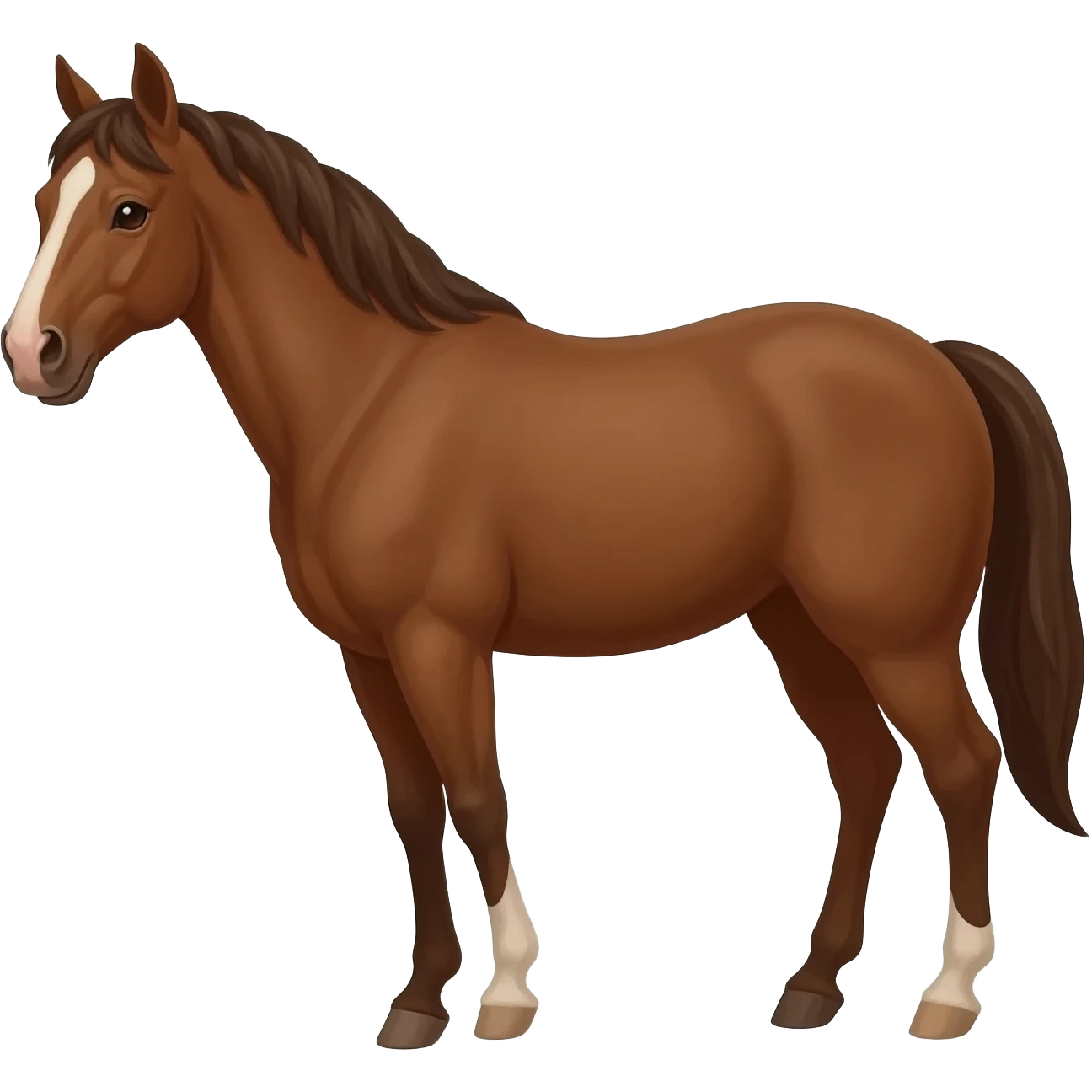 Brown hsir emoji