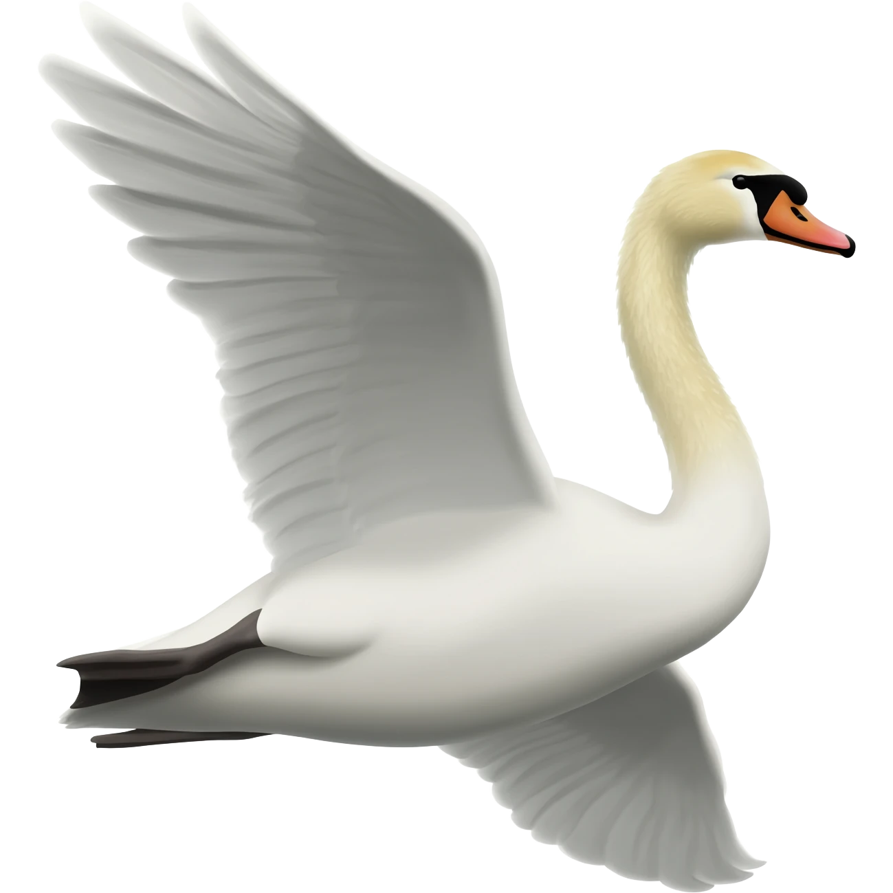 Cisne volando emoji