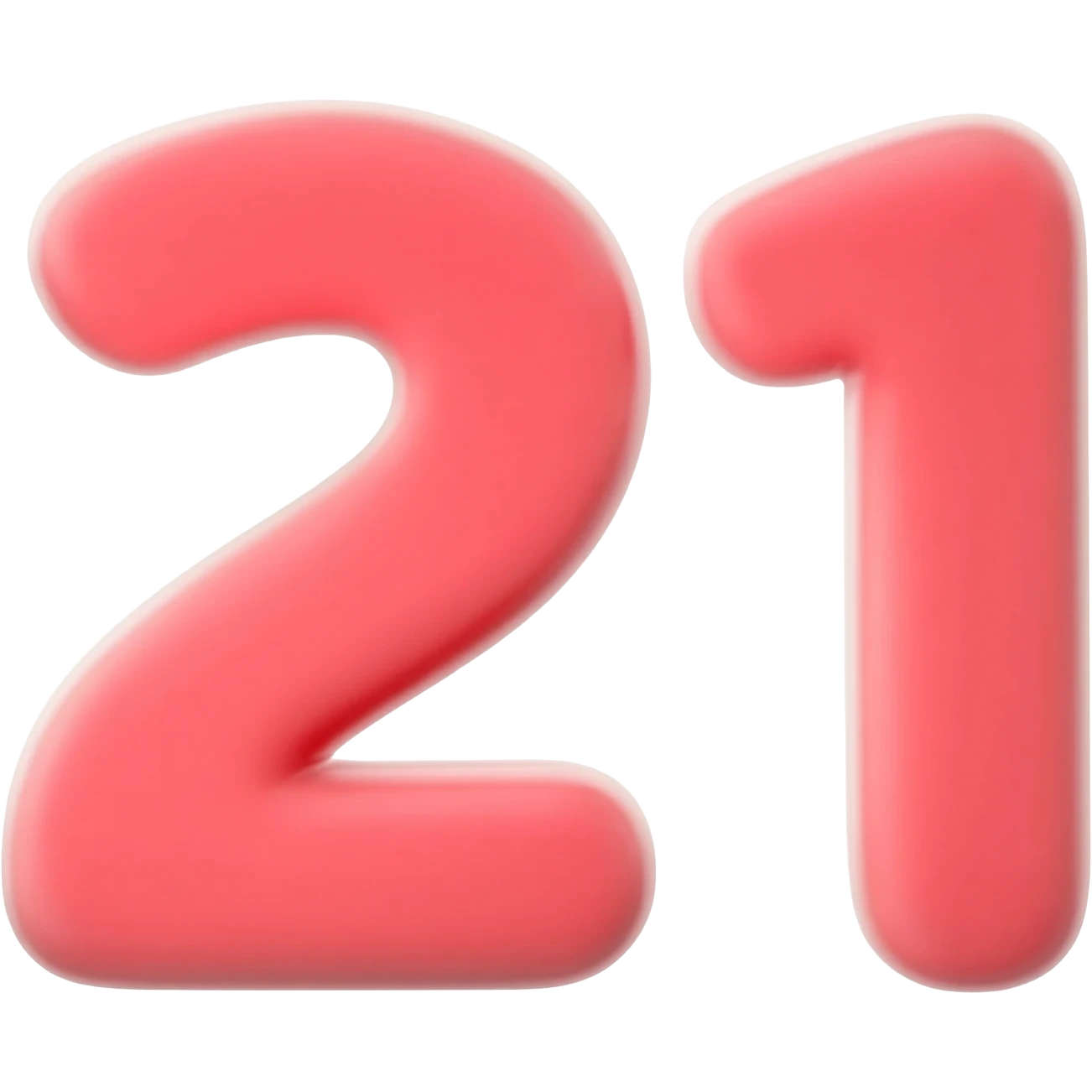 red 21 emoji