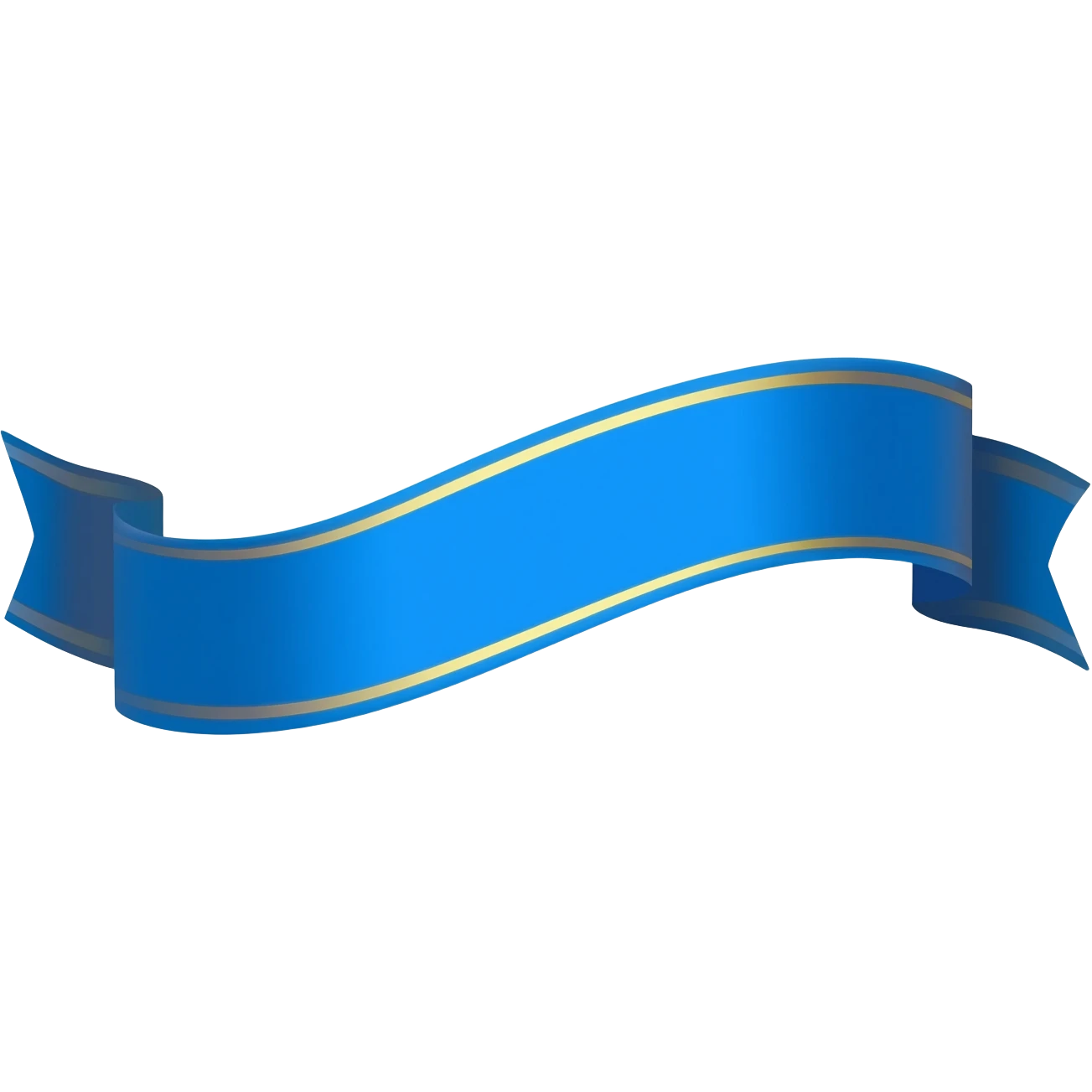 blue ribbon emoji