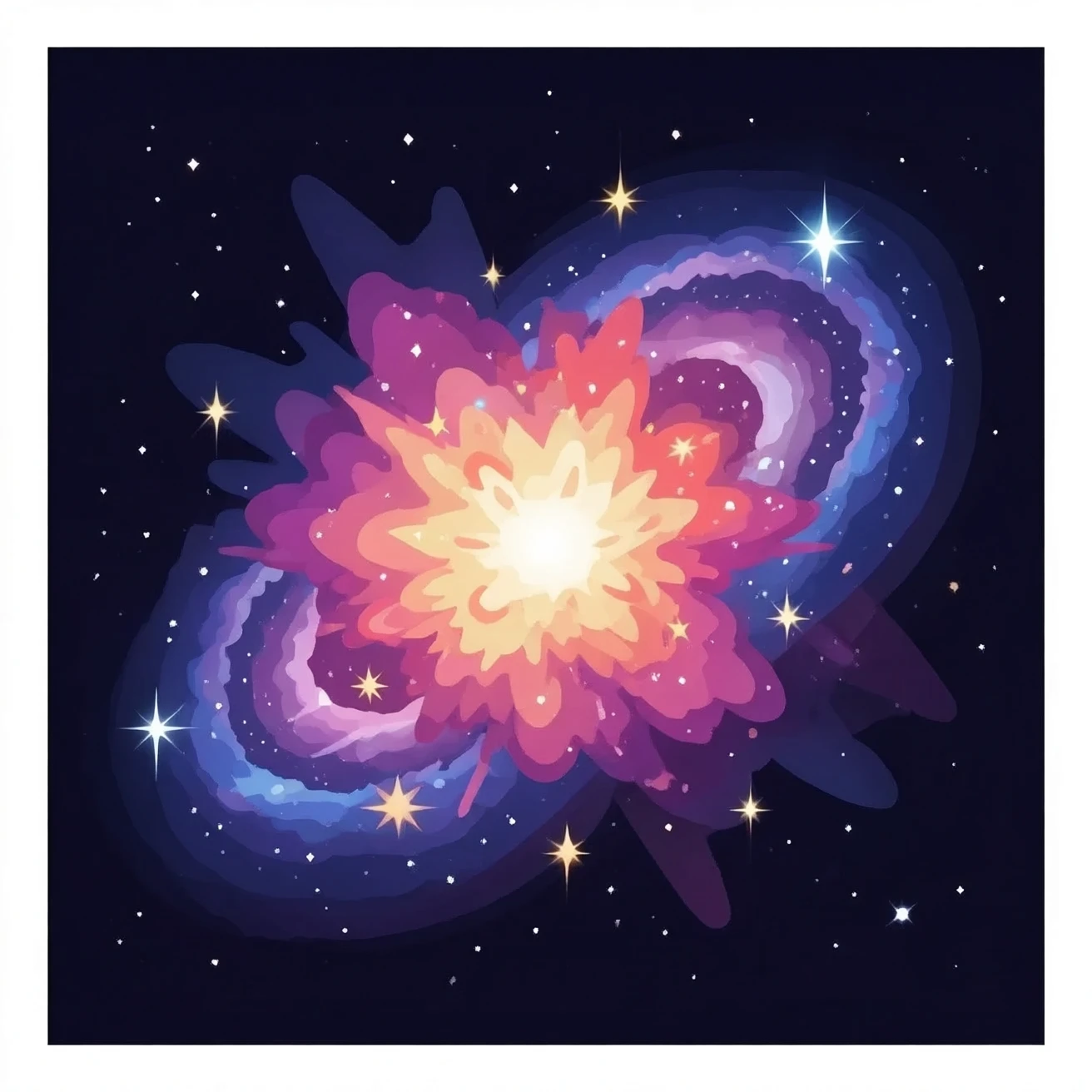 4. galaxy forming explosion emoji