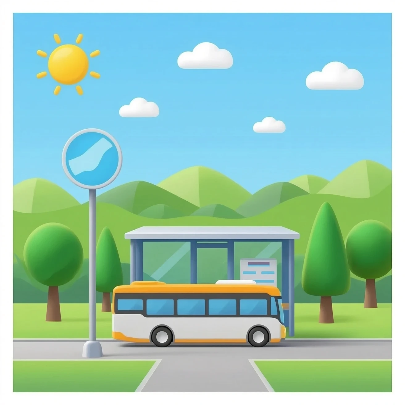 bus stop emoji