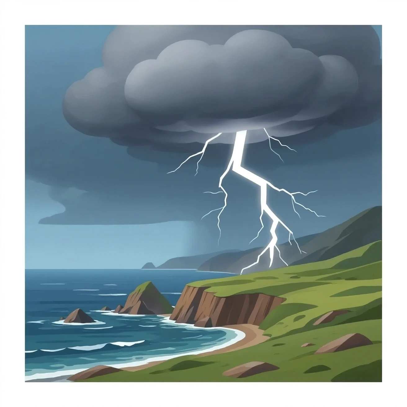 thunder storm emoji