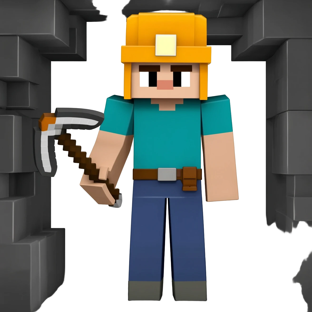 Minecraft mining emoji