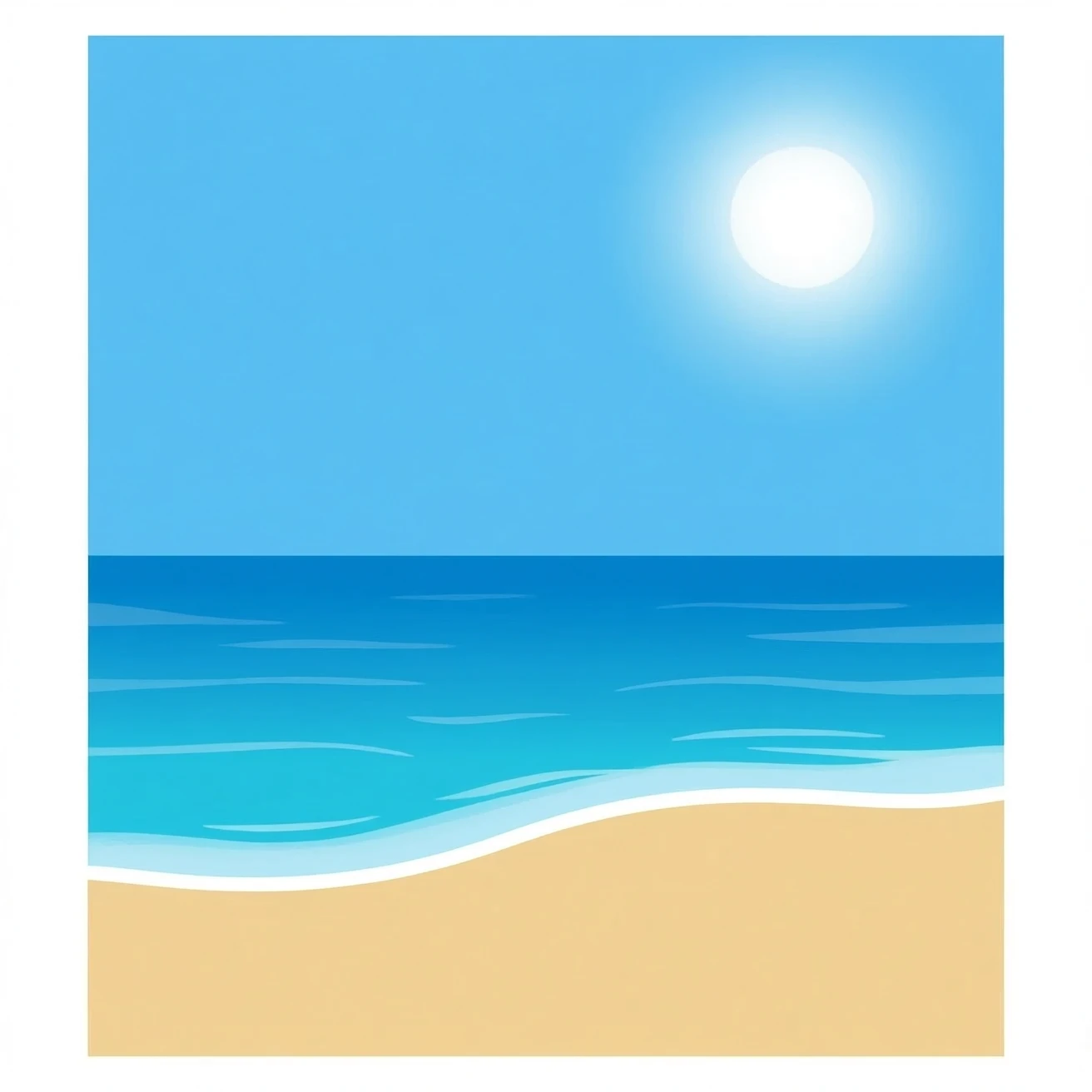 beach blue emoji