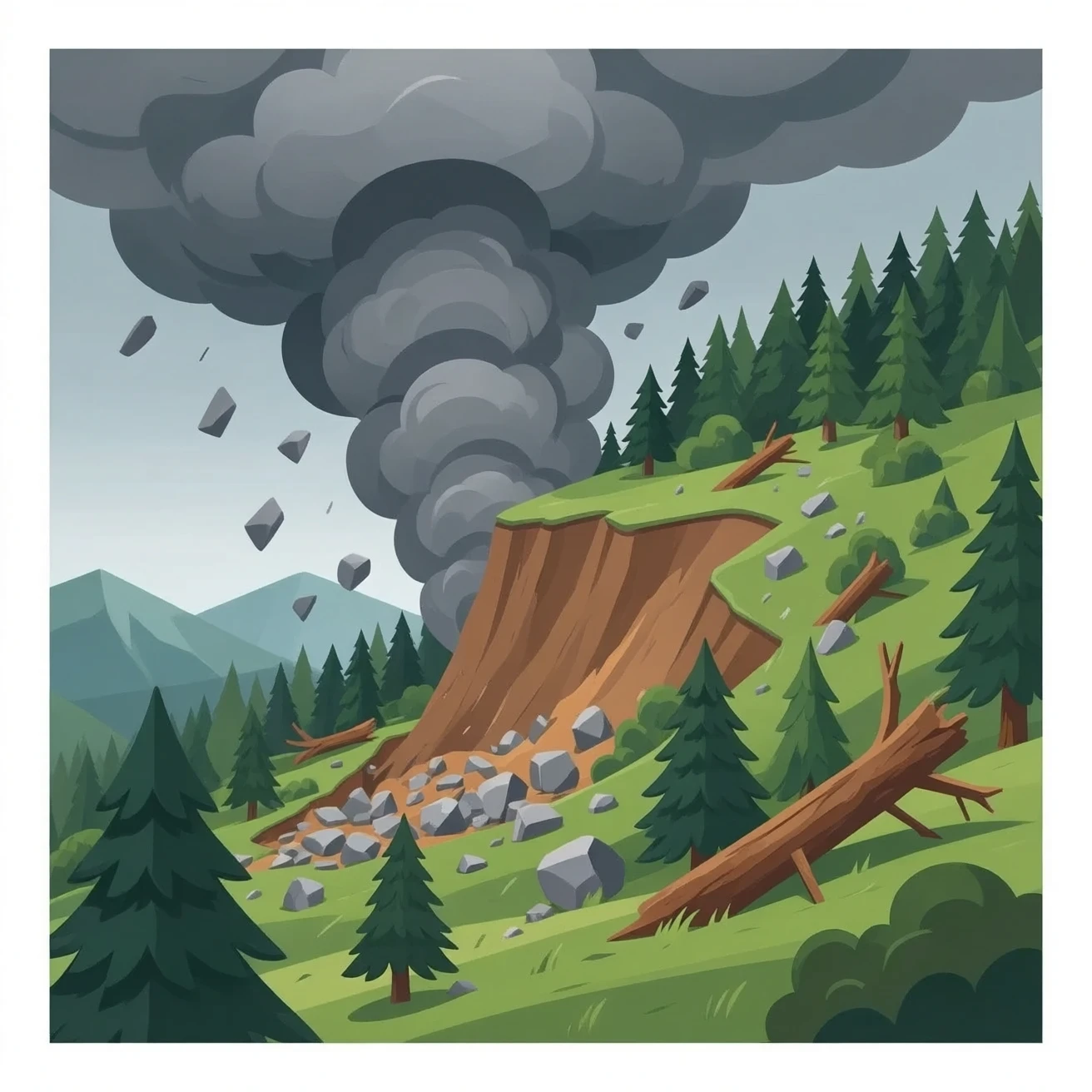 Landslide emoji