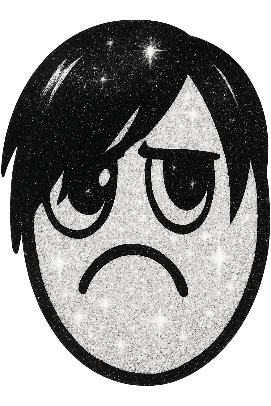white sparkly emo object, remove background  emoji