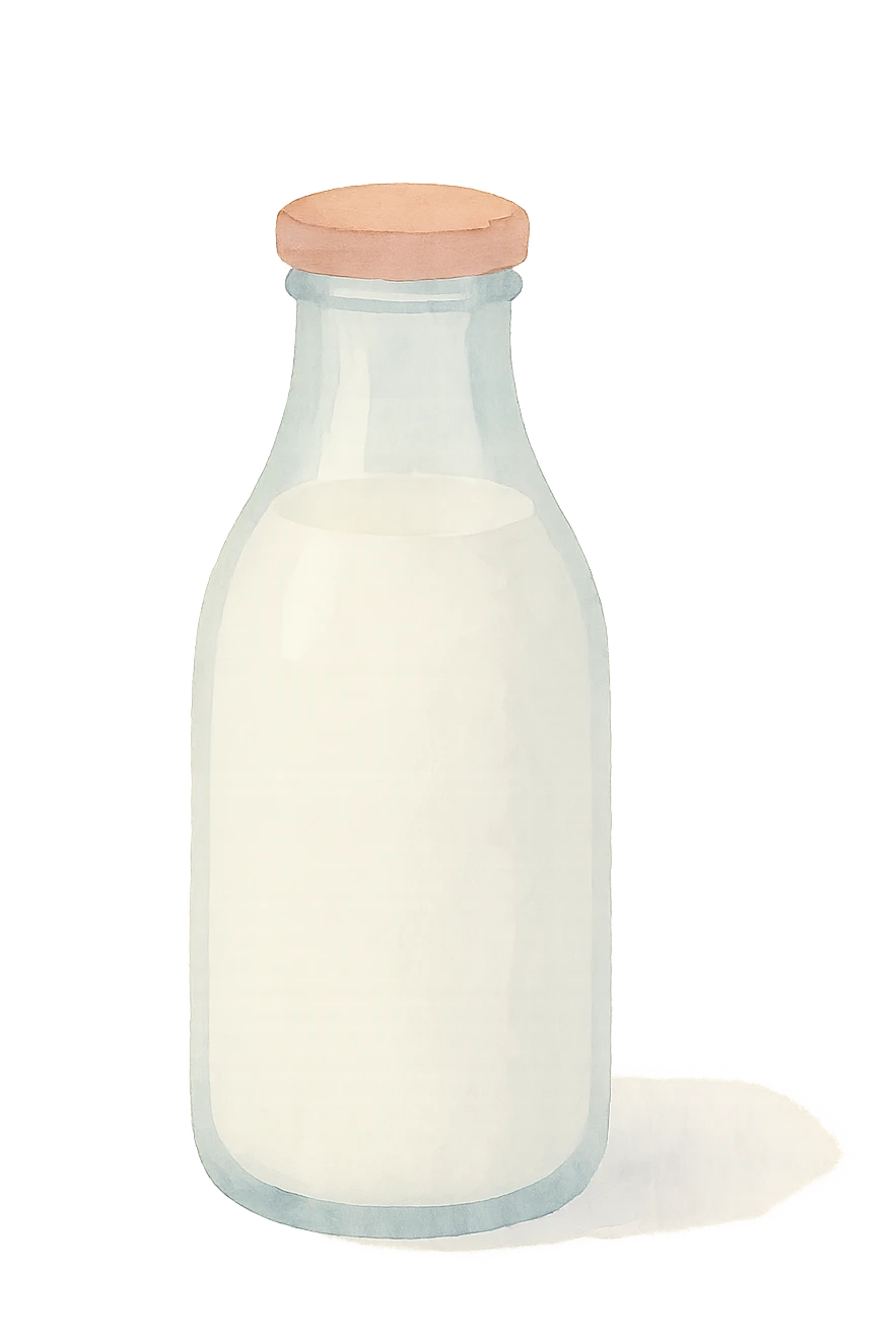 a bottle of milk emoji