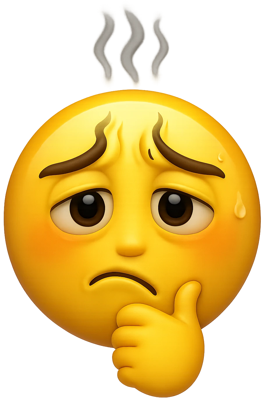 emoji stile iphone che riguarda l'argomento "stipsi/andrò al bagno oggi?", iperrealistico 4k emoji