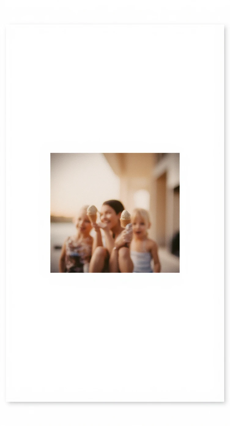 happy children with melting ice cream cones emoji