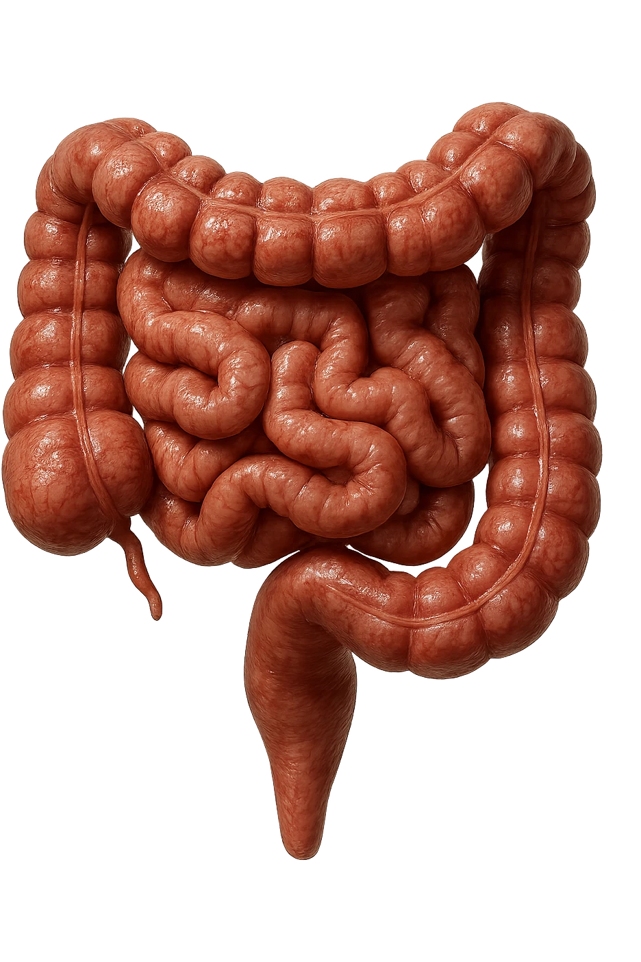 INTESTINO UMANO ANATOMICO REALISTICO, IPERREALISTICO 4K, NON DISEGNATO emoji
