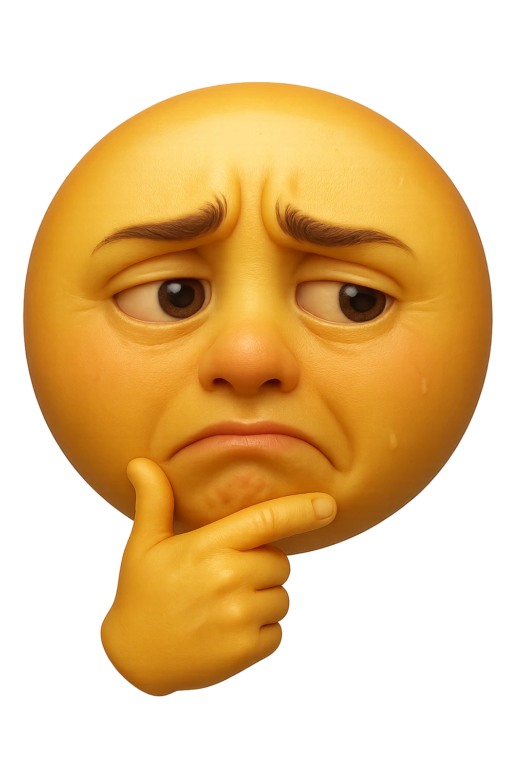emoji stile iphone che riguarda l'argomento "stipsi/andrò al bagno oggi?", iperrealistico 4k emoji