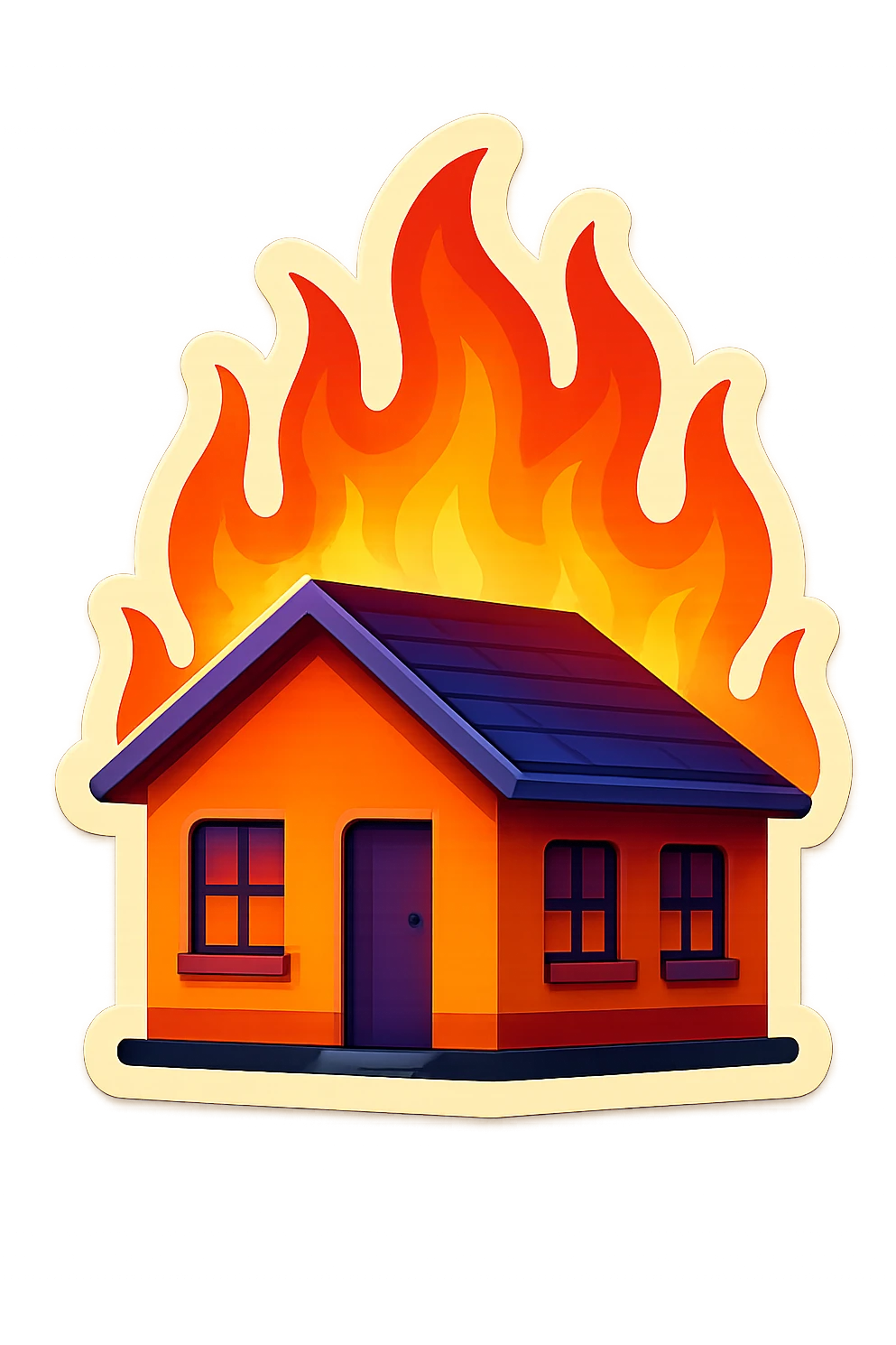 generate australlian house in fire emoji